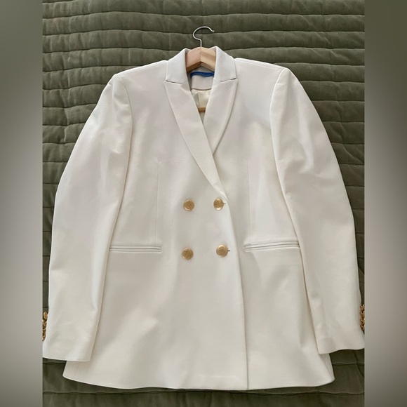 J. McLaughlin Marlowe Women's Blazer, white, size 0 - Picture 4 of 14